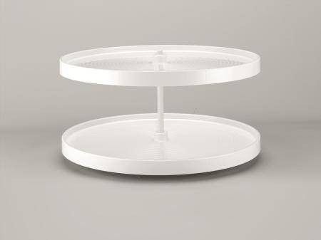 Independently Rotating Polymer 2 Shelf Set, Full Circle - LD-2062-BM