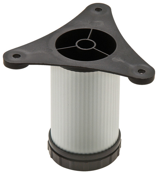Omni Track, adjustable foot leveler, matt aluminum, 50mm diamete - 79201082