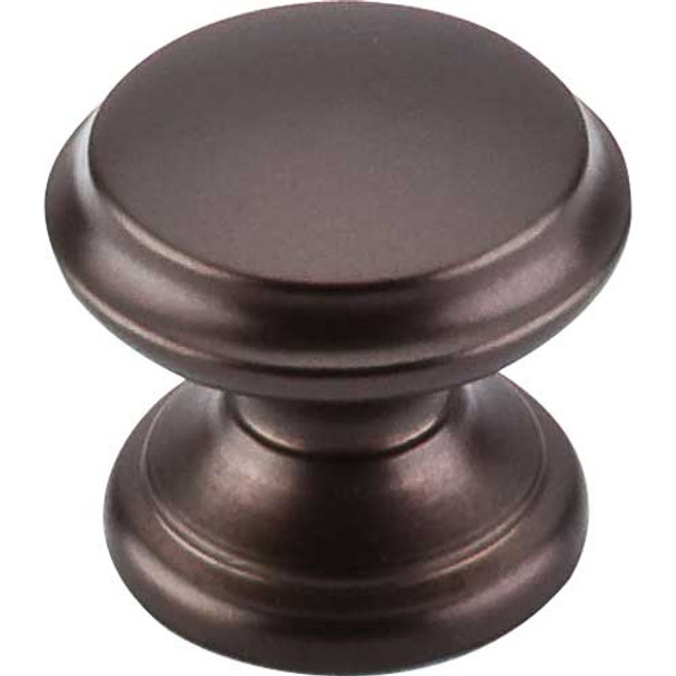 1-3/8" Dia. Flat Top Knob - Oil-rubbed Bronze