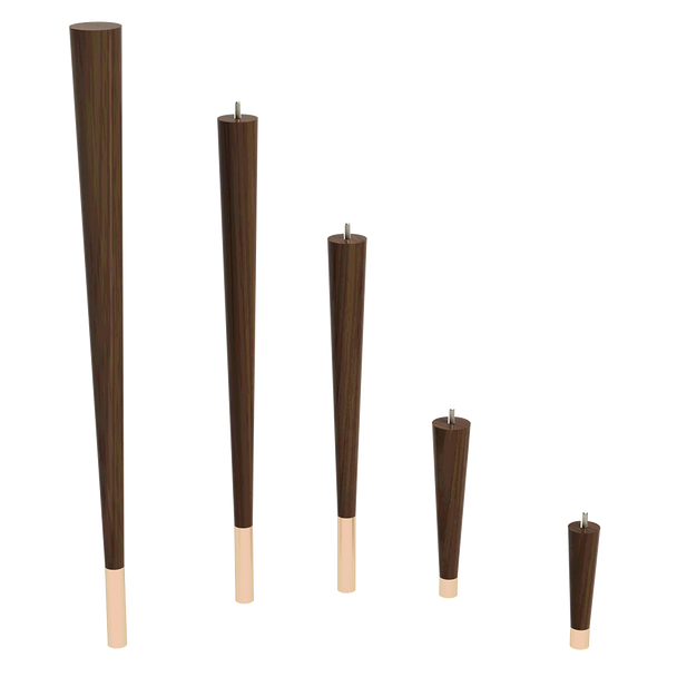 6" Round Tapered Leg with bolt & 1" Ferrule 6" Round Tapered Leg with bolt & 1" Ferrule