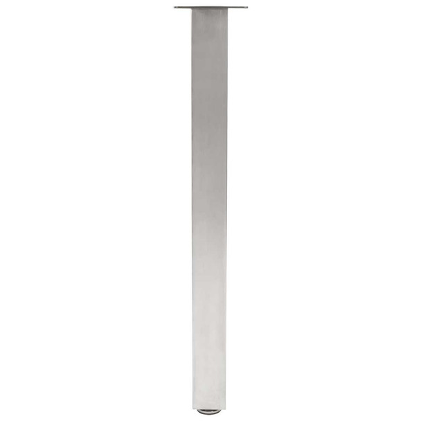 3-1/8" Square Table Leg - Stainless Steel