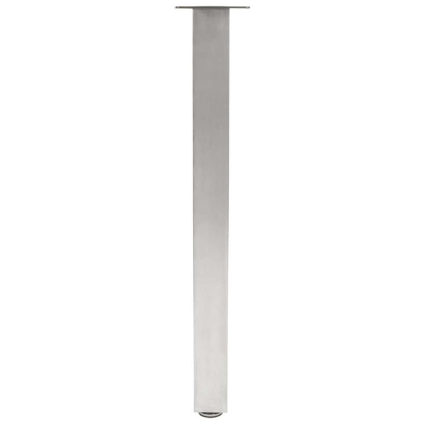 2-3/8" Square Table Leg - Stainless Steel