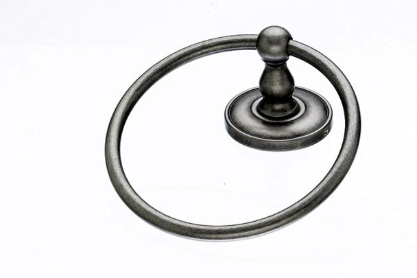 Top Knobs - Bath Ring - Antique Pewter - Plain Back Plate (TKED5APD)