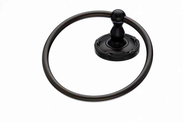 Top Knobs - Bath Ring - Oil Rubbed Bronze - Ribbon Back Plate (TKED5ORBE)
