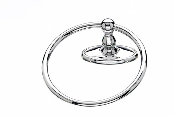 Top Knobs - Bath Ring - Polished Chrome - Oval Back Plate (TKED5PCC)