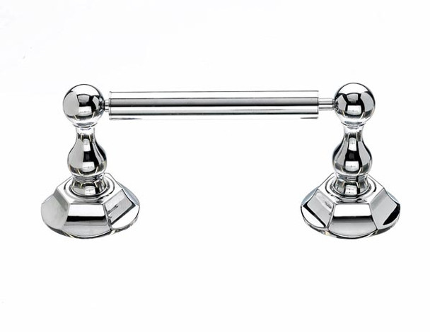 Top Knobs - Bath Tissue Holder - Polished Chrome - Hex Back Plate (TKED3PCB)