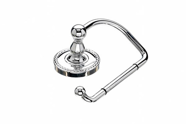 Top Knobs - Bath Tissue Hook - Polished Chrome - Rope Back Plate (TKED4PCF)