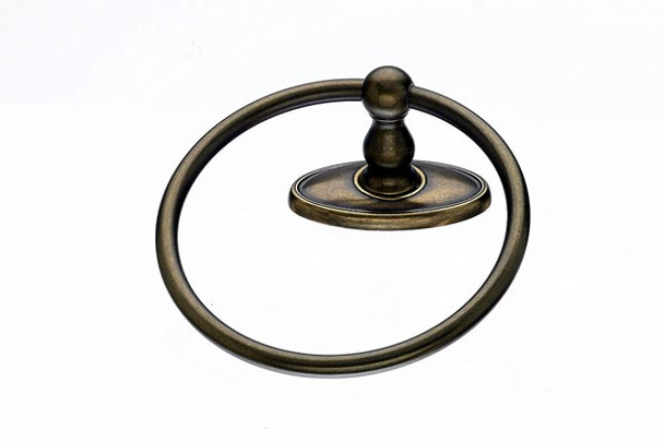 Top Knobs - Bath Ring - German Bronze - Oval Back Plate (TKED5GBZC)