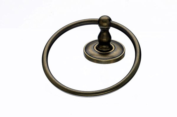 Top Knobs - Bath Ring - German Bronze - Plain Back Plate (TKED5GBZD)