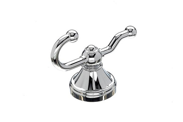 Top Knobs - Bath Double Hook - Polished Chrome (TKHUD2PC)