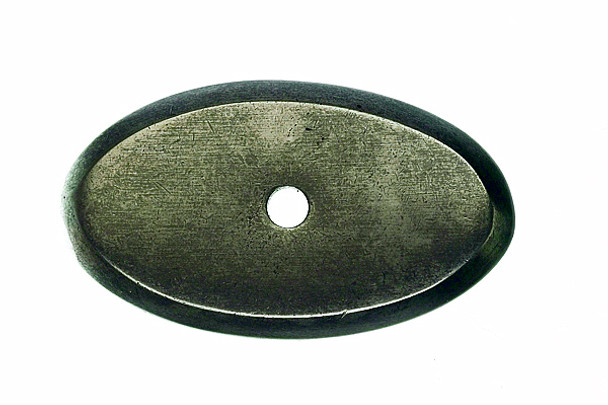 Top Knobs - Aspen Oval Backplate  - Silicon Bronze Light (TKM1440)