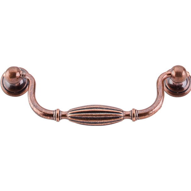 Top Knobs - Tuscany Small Drop Pull    - Old English Copper (TKM217)