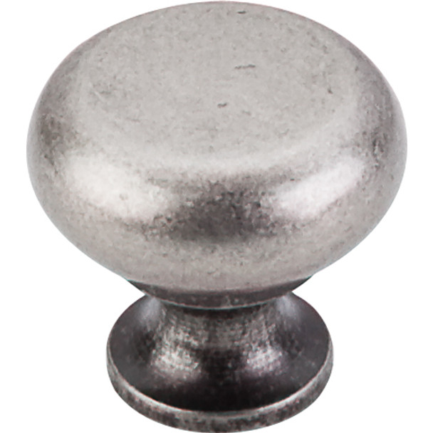 Top Knobs - Flat Faced Knob  - Pewter Antique (TKM275)