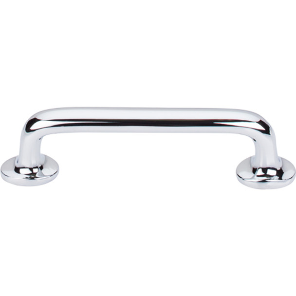 Top Knobs - Aspen II Rounded Pull 4" (c-c) - Polished Chrome (TKM1988)