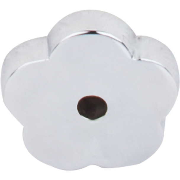 Top Knobs - Aspen II Flower Backplate 1" - Polished Chrome (TKM2006)