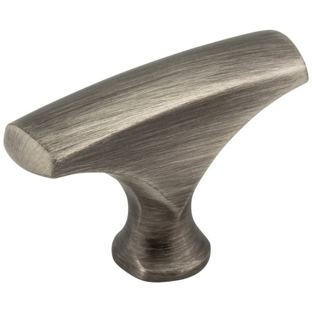 1-5/8" Diameter Zinc Die Cast Cabinet Knob.  Packaged with one 8-32 x 1" and 1-3/4" break-away screws.  Finish: Brushed Pewter
