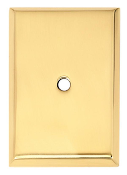 Alno | Backplate - 1 3/4" Rectangle Backplate in Polished Brass (A610-45-PB)