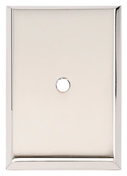 Alno | Backplate - 1 1/2" Rectangle Backplate in Polished Nickel (A610-38-PN)