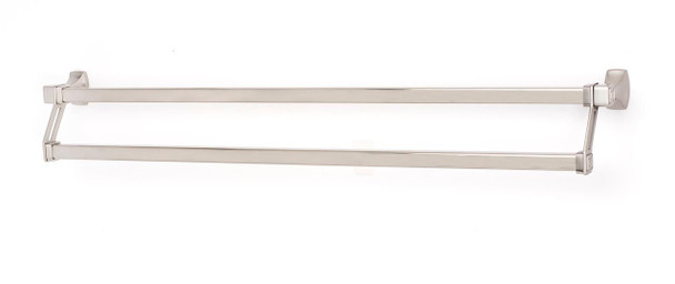 Alno | Cube - 31" Double Towel Bar in Satin Nickel (A6525-31-SN)