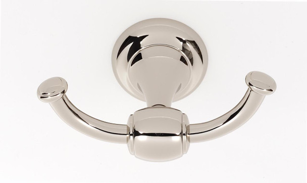 Alno | Royale - Double Robe Hook in Polished Nickel (A6684-PN)