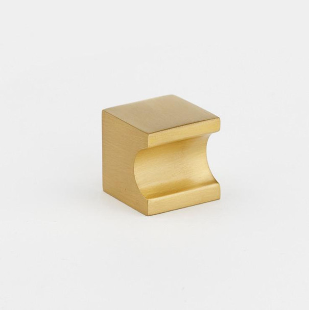 Alno | Contemporary Knobs - 3/4" Knob in Satin Brass (A853-34-SB)