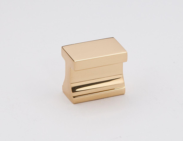 Alno | Linear - 3/4" Tab Pull in Unlacquered Brass (A965-PB/NL)