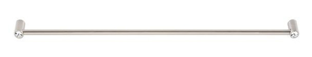 Alno | Contemporary Crystal - 18" Crystal Pull in Satin Nickel (CD715-18-SN)