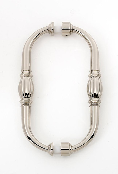 Alno | Tuscany - 6" Back To Back Pull in Polished Nickel (G234-6-PN)