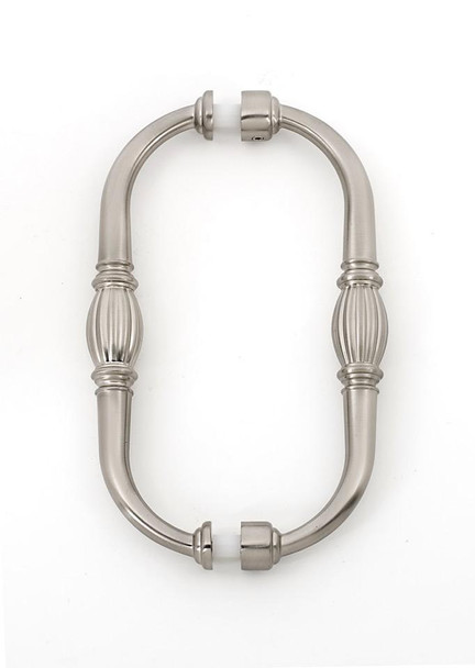 Alno | Tuscany - 6" Back To Back Pull in Satin Nickel (G234-6-SN)