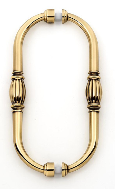Alno | Tuscany - 8" Back To Back Pull in Polished Antique (G234-8-PA)