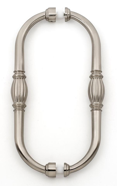 Alno | Tuscany - 8" Back To Back Pull in Satin Nickel (G234-8-SN)