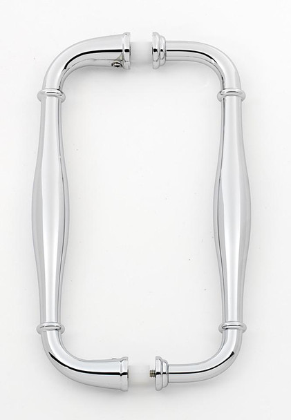 Alno | Charlie's - 6" Back To Back Pulls in Polished Chrome (G726-6-PC)