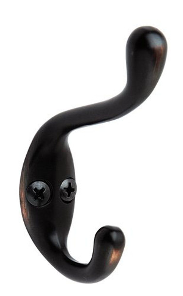 Amerock SINGLE HOOKS Medium Coat and Hat Hook (AMR-H55445-ORB)