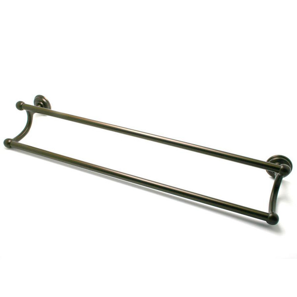 24 IN DOUBLE TOWEL BAR RUBBED BRONZE (BER-2122US10B)