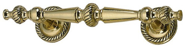 Polished Brass Rope Cabinet Pull & Plates (BAC06P0050PB)