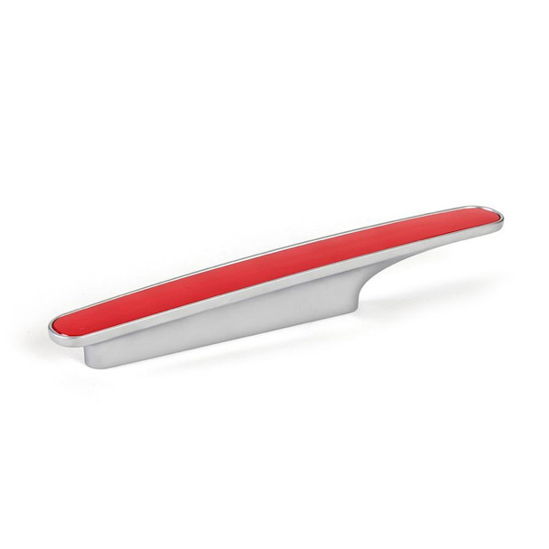 PULL 96MM SATIN CHROME/RED (BER-9692-4000-C)