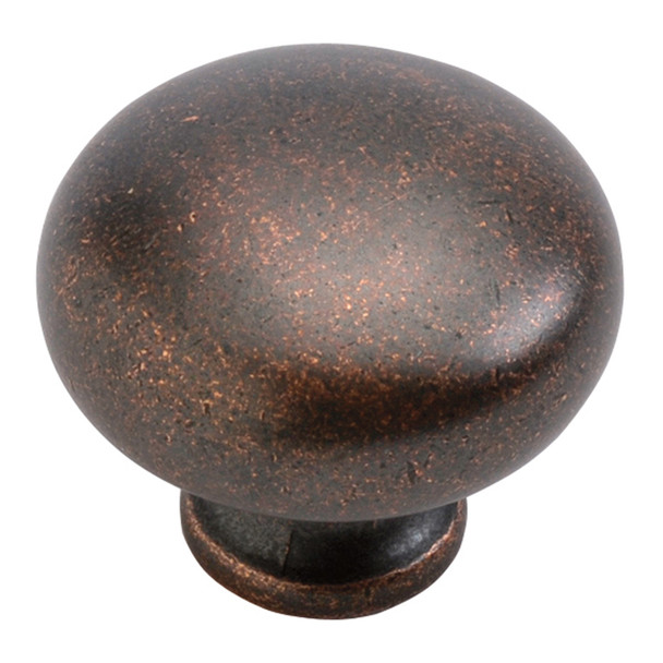 1-1/4 In. Park Towers Oil-Rubbed Bronze Highlighted Cabinet Knob (BPP771-DAC)