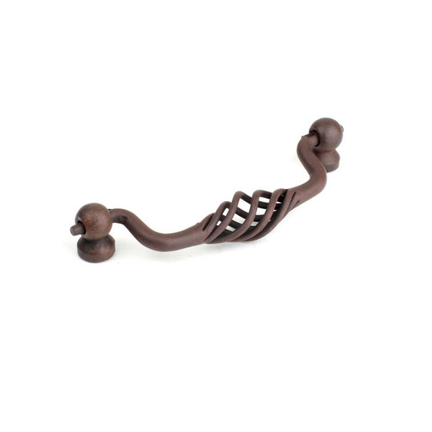 Orleans - Wrought Iron, 4" cc Bail Pull, Natural Rust (CENT44037-NR)