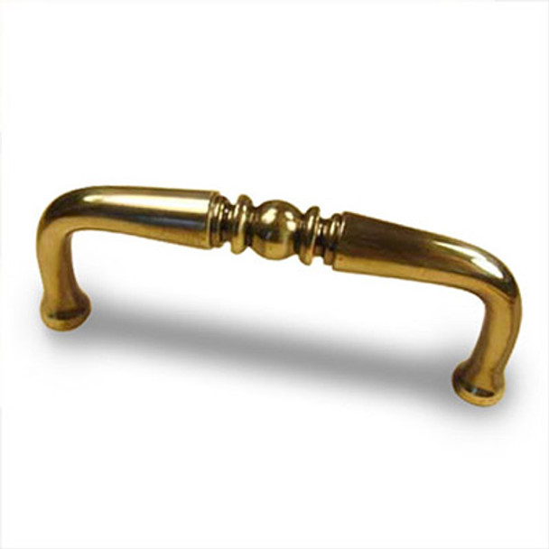 Plymouth - Premium Solid Brass, Pull, 3" cc Polished Antique (CENT12353-PA)