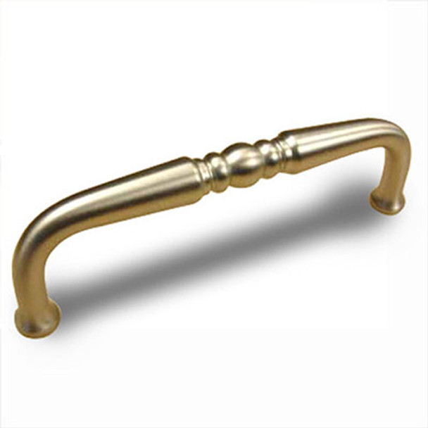 Plymouth - Premium Solid Brass, Pull, 3-1/2" cc Dull Satin Nickel (CENT12355-DSN)