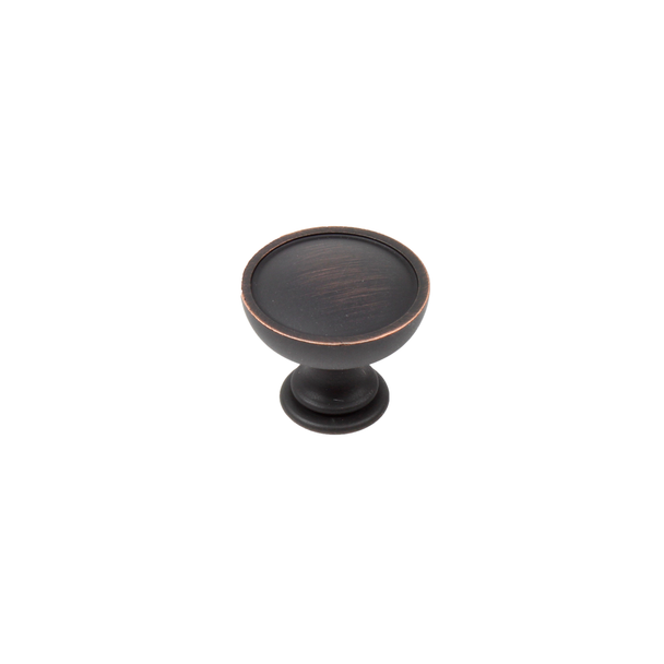 1-3/8" dia zinc die cast knob in Regent Bronze/Copper (CENT29427-RZC)