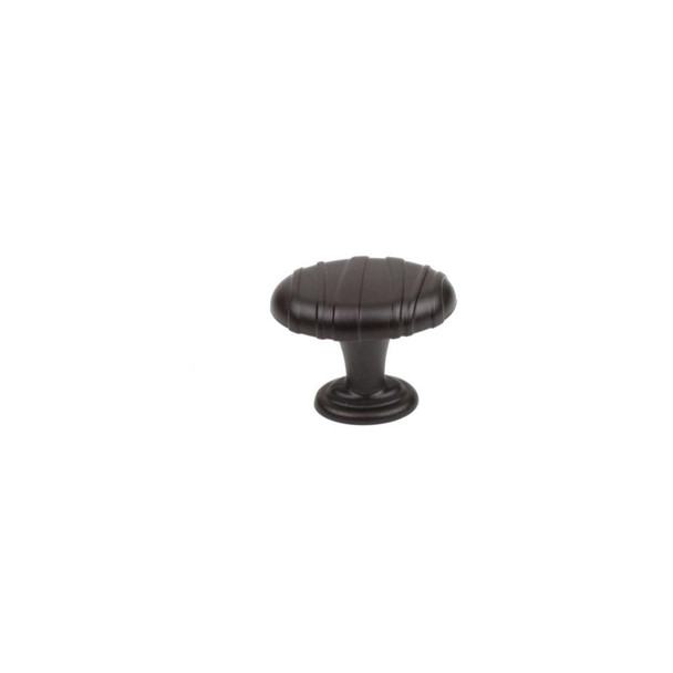 Oval zinc Knob in Oil Rubbed Bronze (CENT28408-OB)