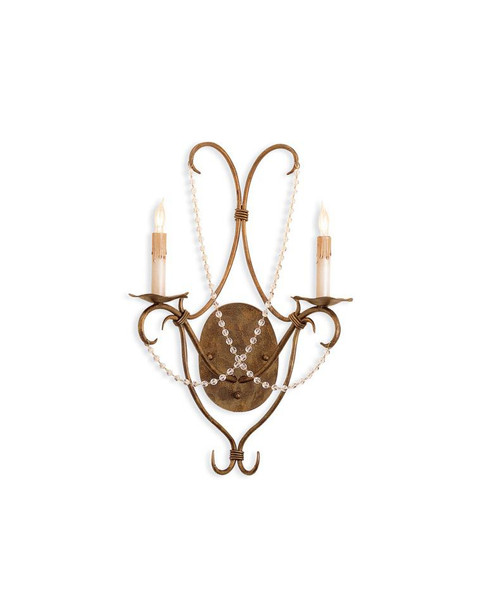 Crystal Lights Wall Sconce, Gold (CRY-5880)