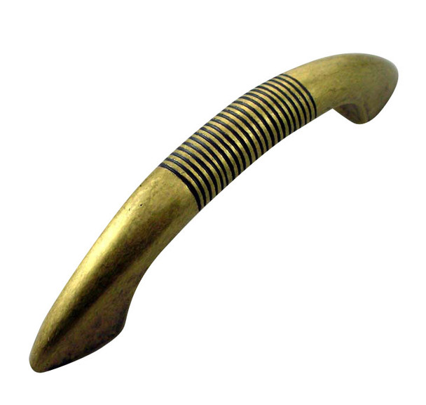 Brass Antique Stripe Handle (MNG12610)