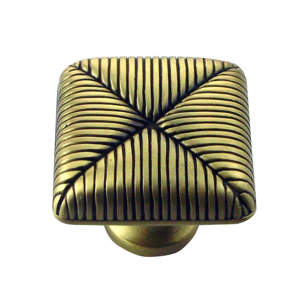 Satin Brass Antique Seat Cushion Knob (MNG10710)