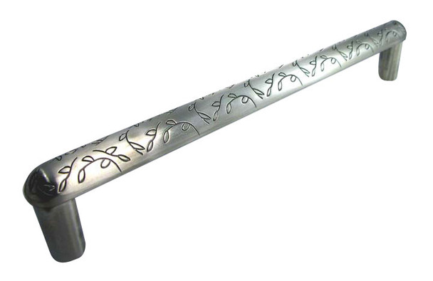 Satin Silver Antique Oversize Vine Handle (MNG20211)