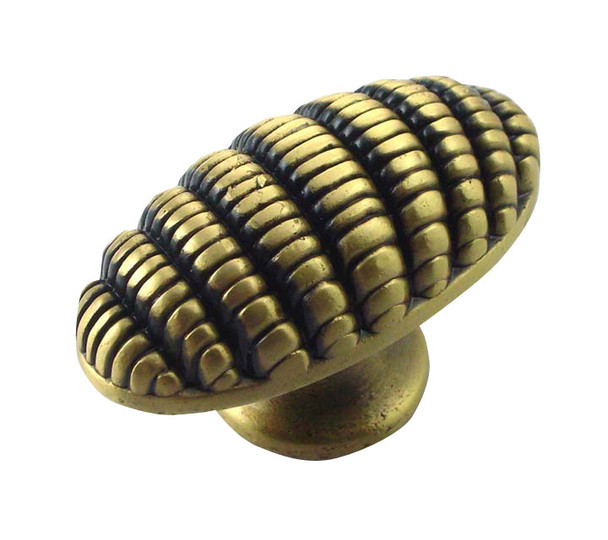 Satin Brass Antique Honeycomb Knob (MNG10510)