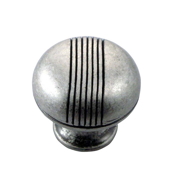 Silver Antique Stripe Knob (MNG12511)