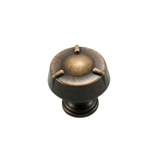 1 1/4" Circle w/ Three Lines Knob (RKICK126BE)