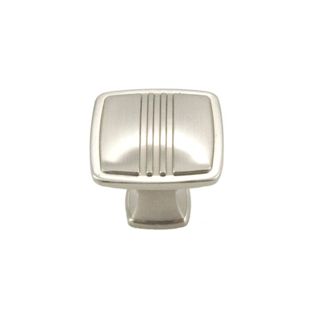 1 1/4" x 1 1/4" Square Knob w/ Middle Lines (RKICK161P)